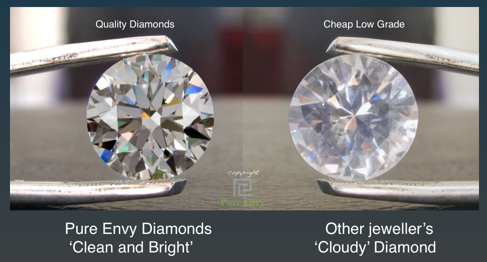 Pure-Envy -diamond-compared-to-cheap-low-grade-diamond